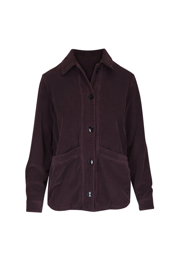 Kiton Brown Cotton Corduroy Oversized Jacket - view 1