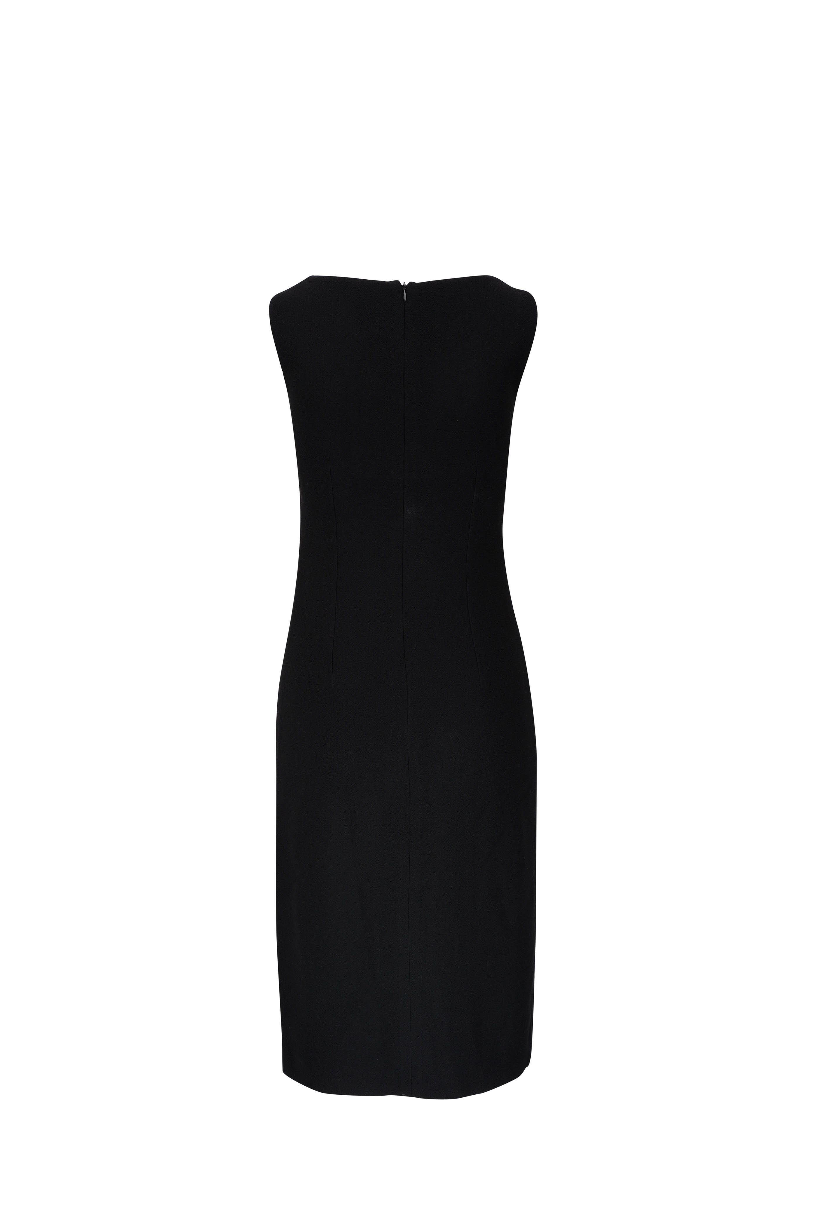 Kiton - Black Wool Seam Detail Dress | Mitchell Stores