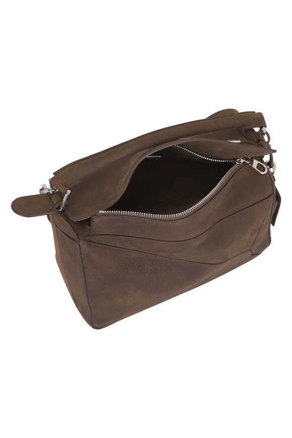 Loewe Small Featherlight Puzzle Tundra Leather Bag - view 4