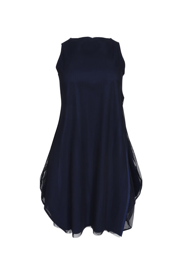 Marie Saint Pierre Vair Deep Blue Dress