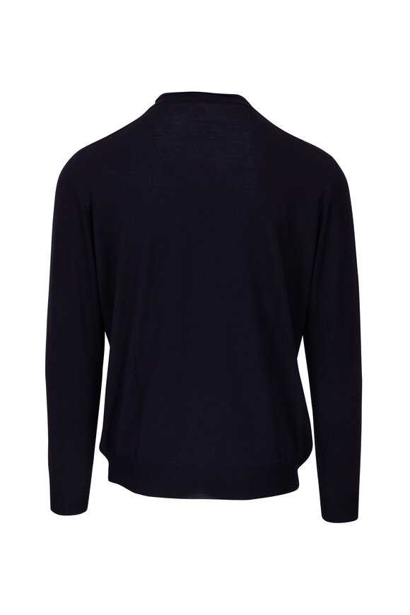 Fedeli - Navy 140's Wool Turtleneck Sweater