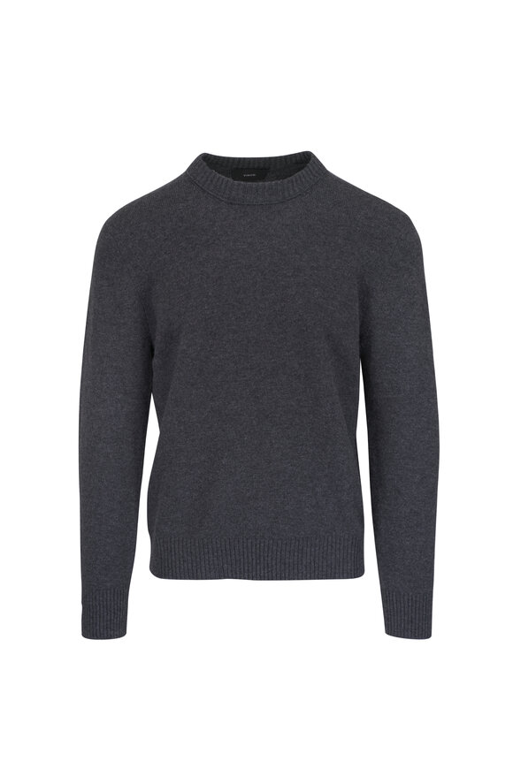 Inis Meain Knitting Co. - Blue Striped Linen Crewneck Sweater