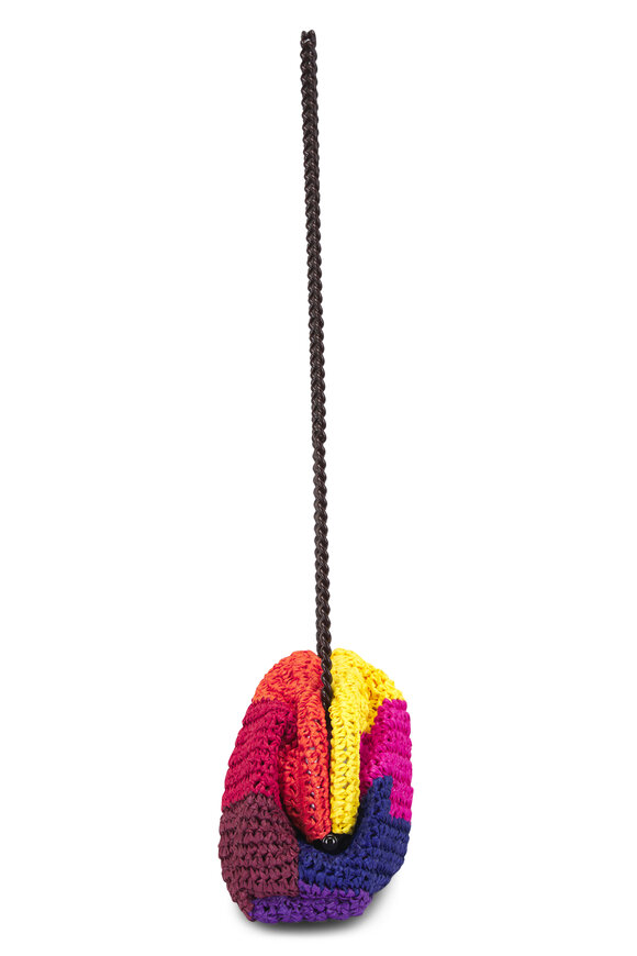 Maria La Rosa Layers Game Multicolor Crochet Shoulder Bag - view 3