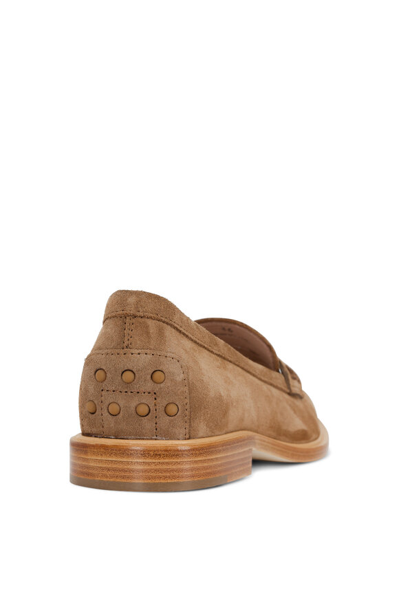 Tod's - Tan Suede Penny Loafer 