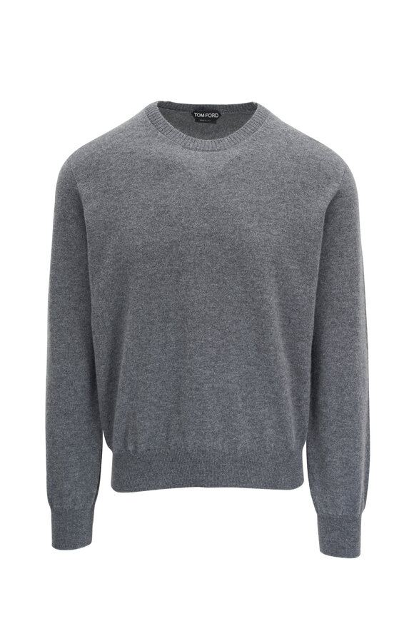 Tom Ford - Charcoal Gray Cashmere Crewneck Sweater