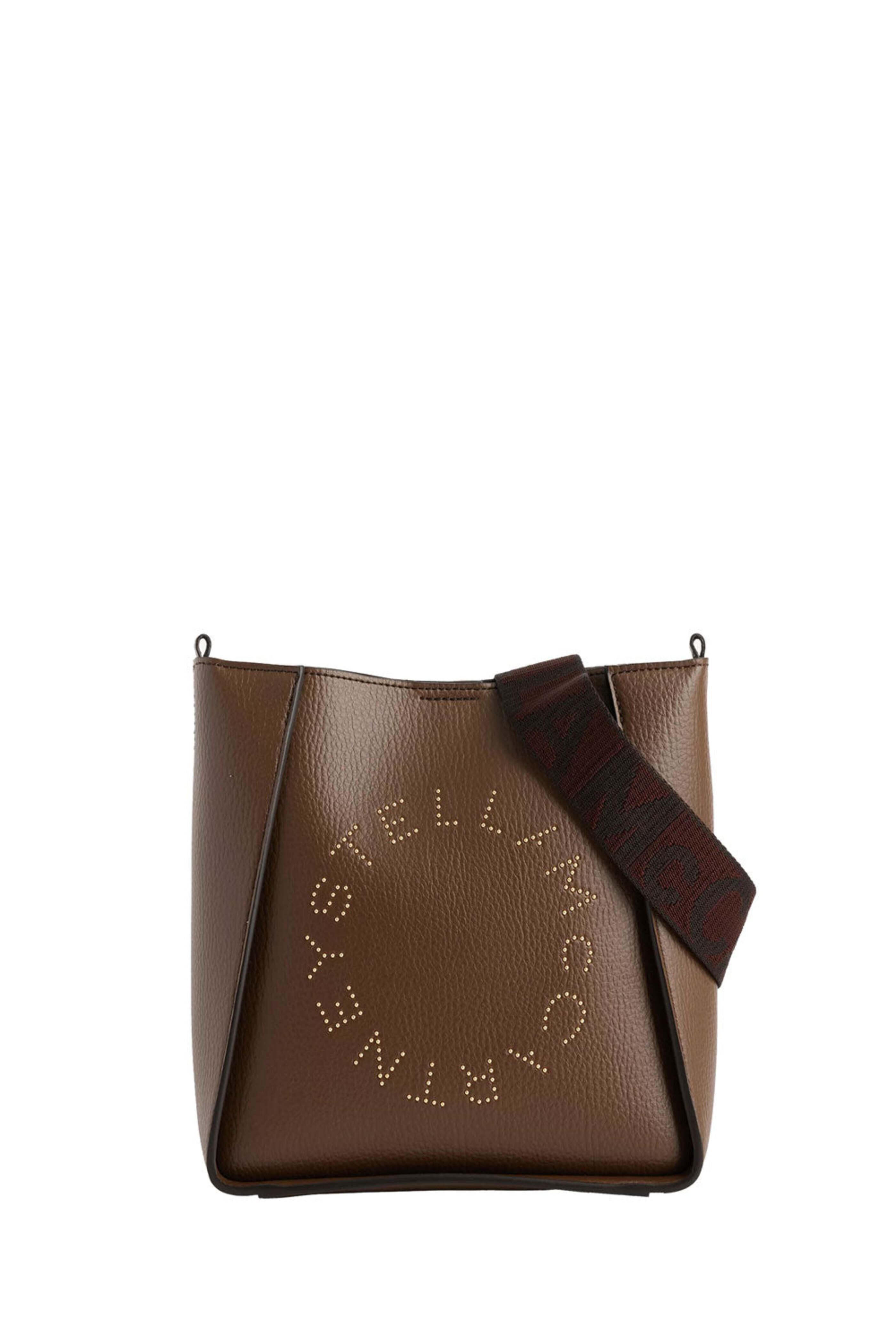 Stella McCartney - Mini Embossed Crossbody Bag in Brown