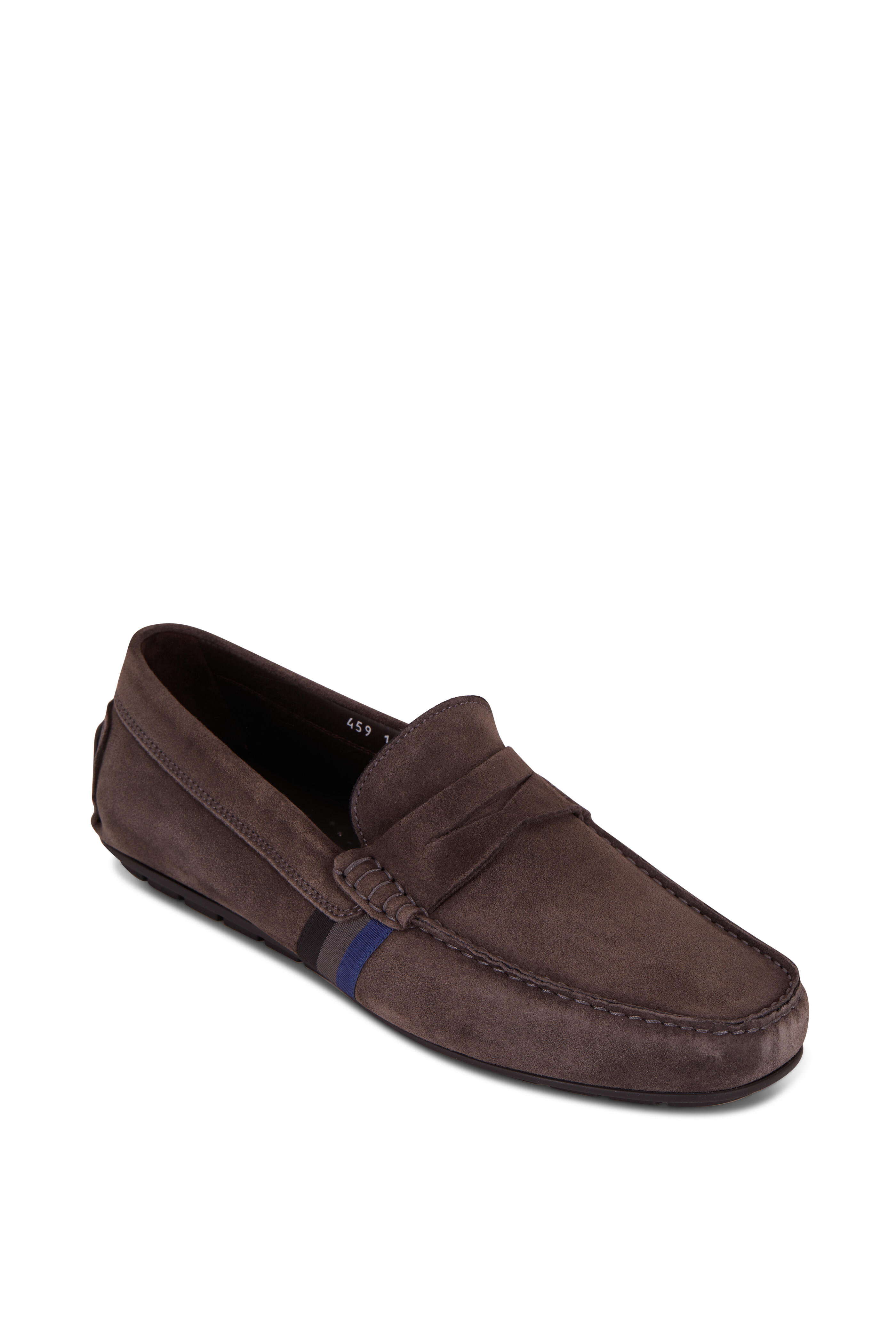 To Boot New York - Ocean Drive Dark Gray Suede Striped Driver display picture 1