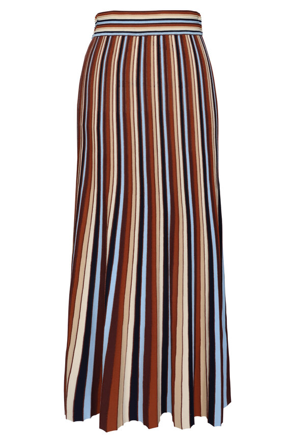 Cara Cara Montana Metallic Stripe Midi Skirt
