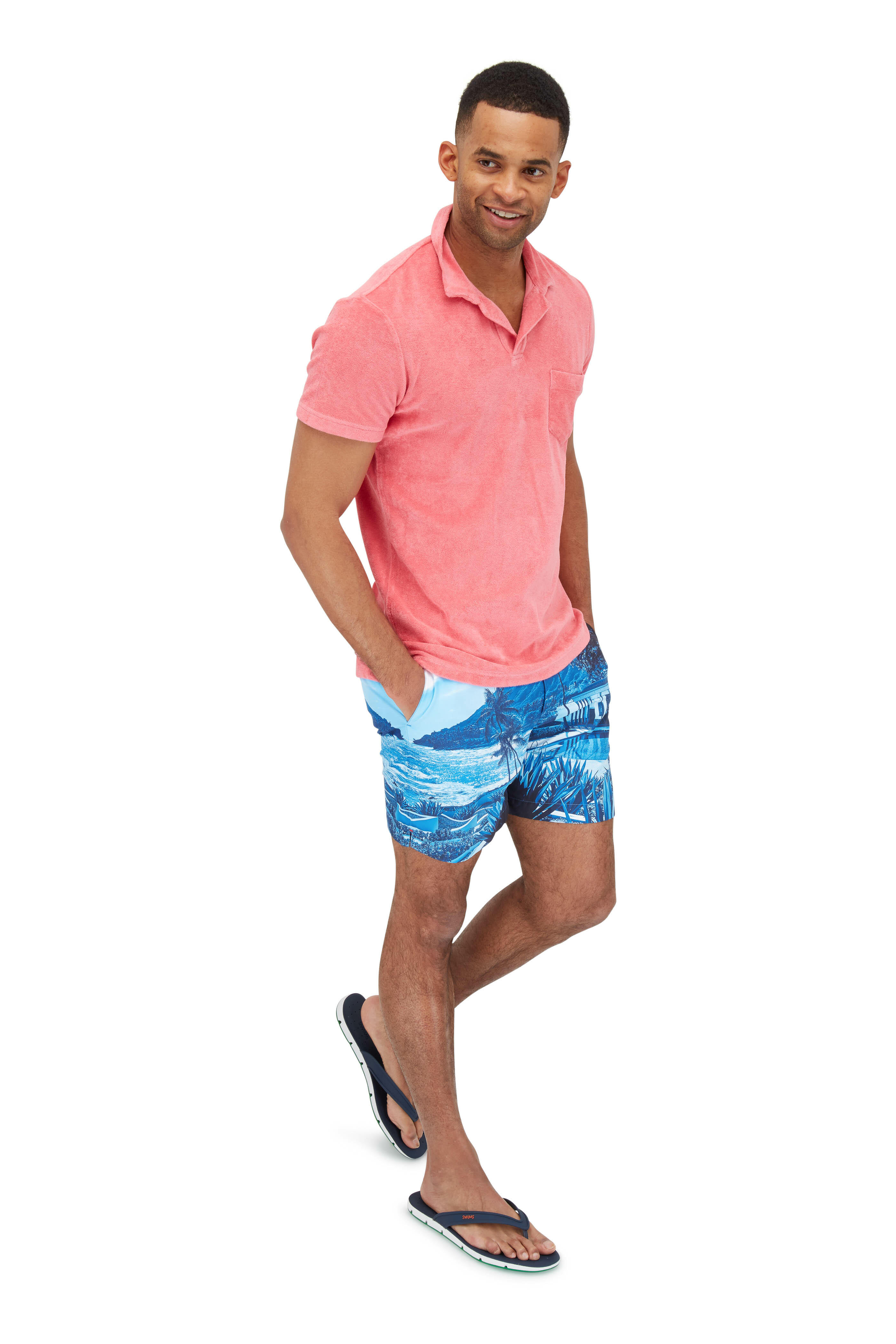 Orlebar Brown - Watermelon Terry Polo