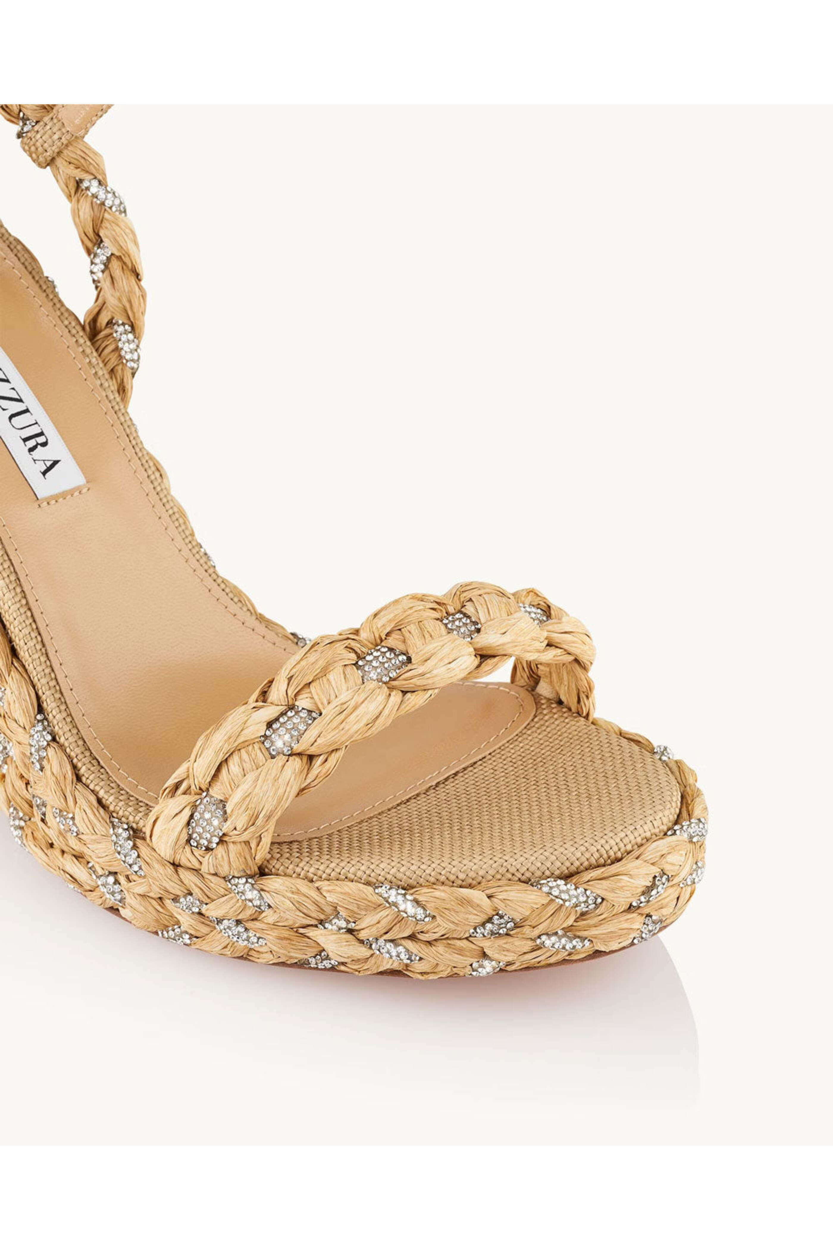 Aquazzura - Costiera 120 Wedge in Natural