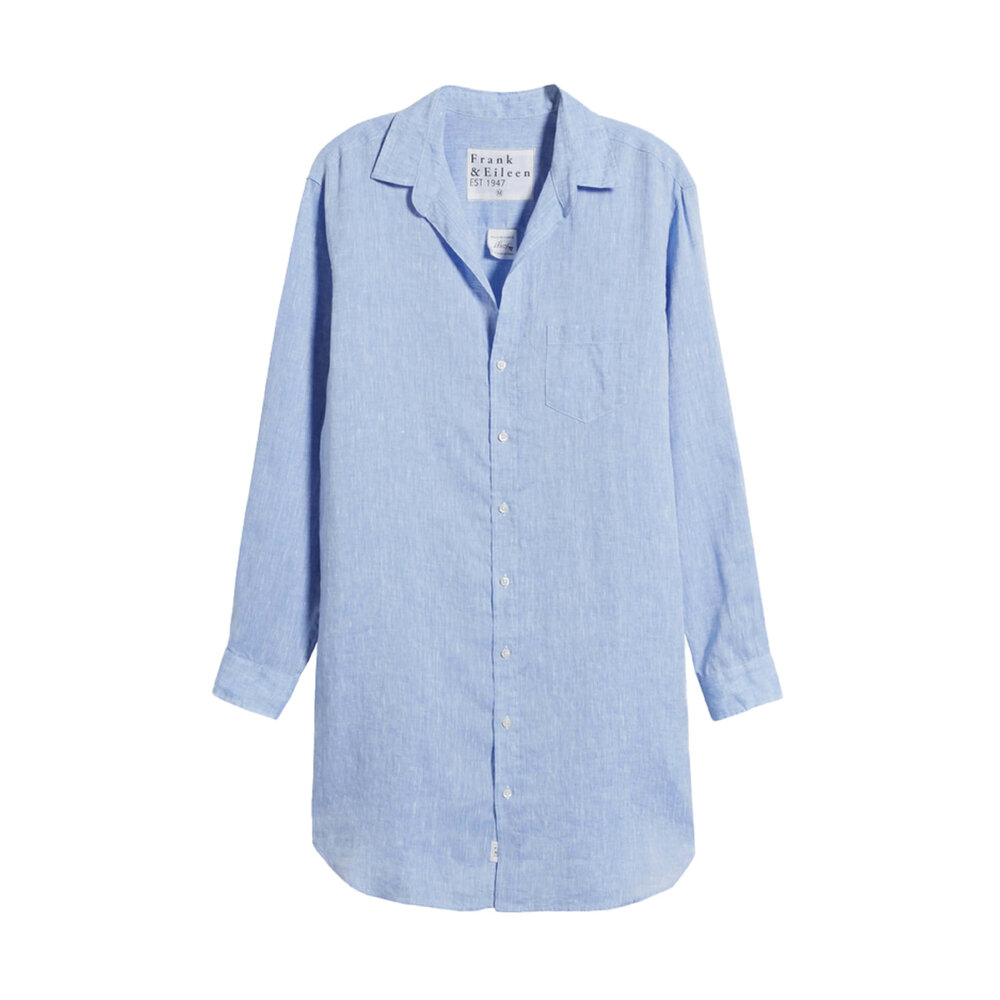 Frank & Eileen - Light Blue Linen Mary Shirt Dress