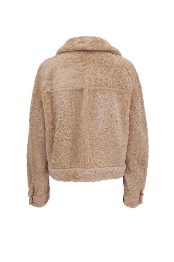 Brunello Cucinelli - Beige Shearling Reversible Jacket