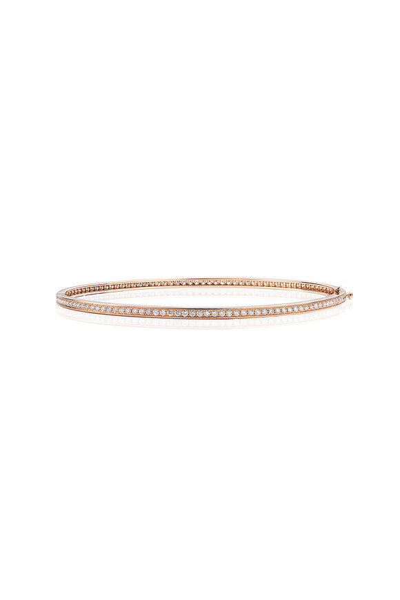 Nam Cho Rose Gold Single Row Pavé Bangle