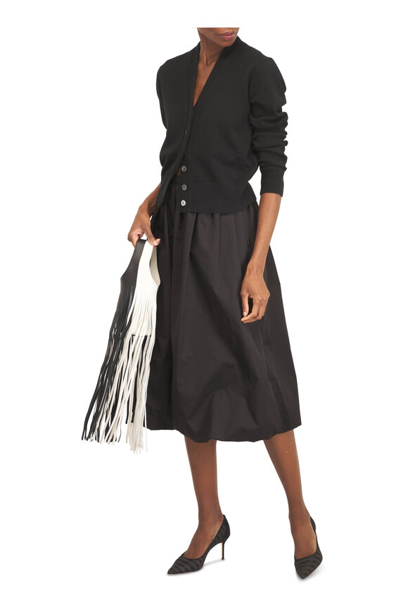 Michael Kors Collection Black Cashmere Cardigan - view 2