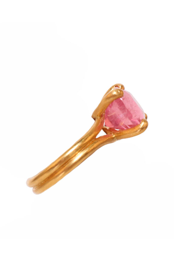 Marie-Hélène De Taillac Pink Tourmaline Summer Ring - view 2