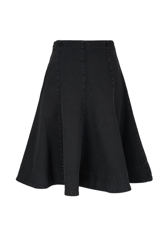 Khaite - Lennox Prescott Midi Denim Skirt 