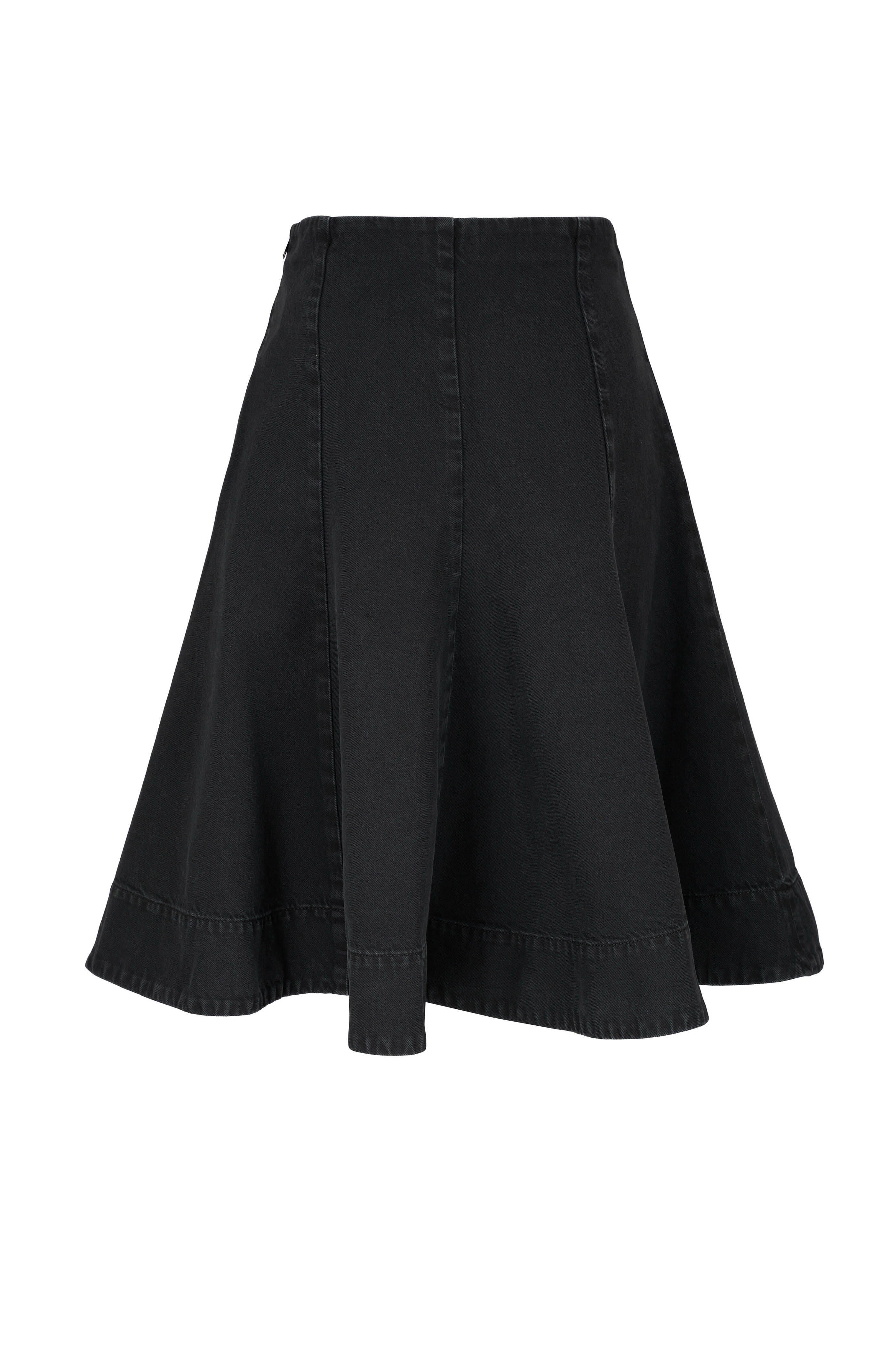 Khaite - Lennox Prescott Midi Denim Skirt | Mitchell Stores