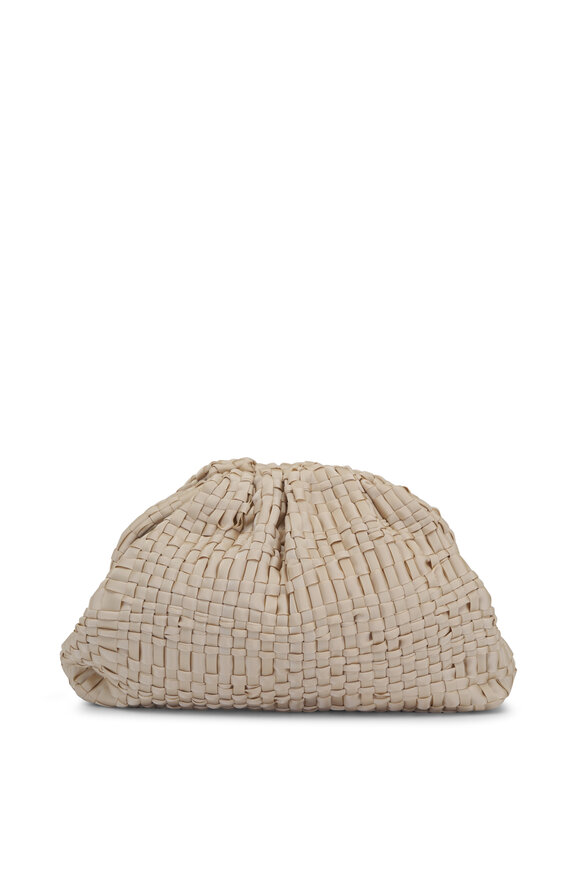 Maria La Rosa - Game Natural Woven Ribbon Clutch 