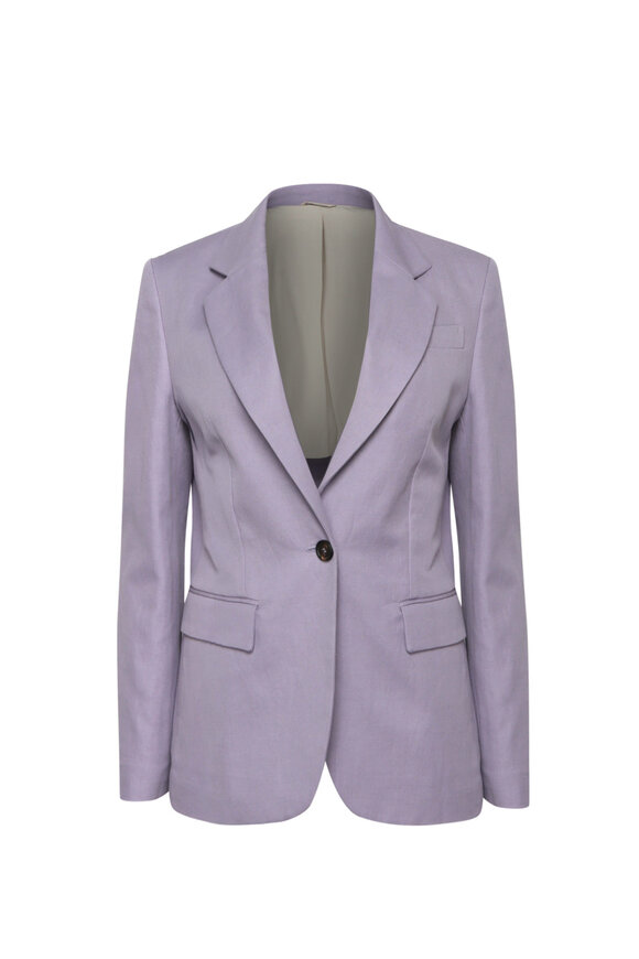 【VIP価格】BRUNELLO CUCINELLI Lurex fabric Blazer Brunello Cucinelli Velvet Blazer | Grey | FARFETCH