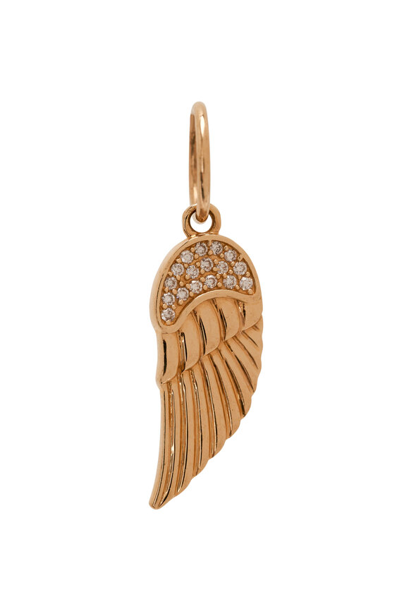 Tina Negri - Angel Wing Gold & Diamond Pendant