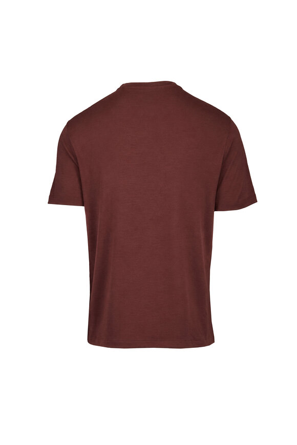 Maurizio Baldassari Toffee Wool T-Shirt - view 2