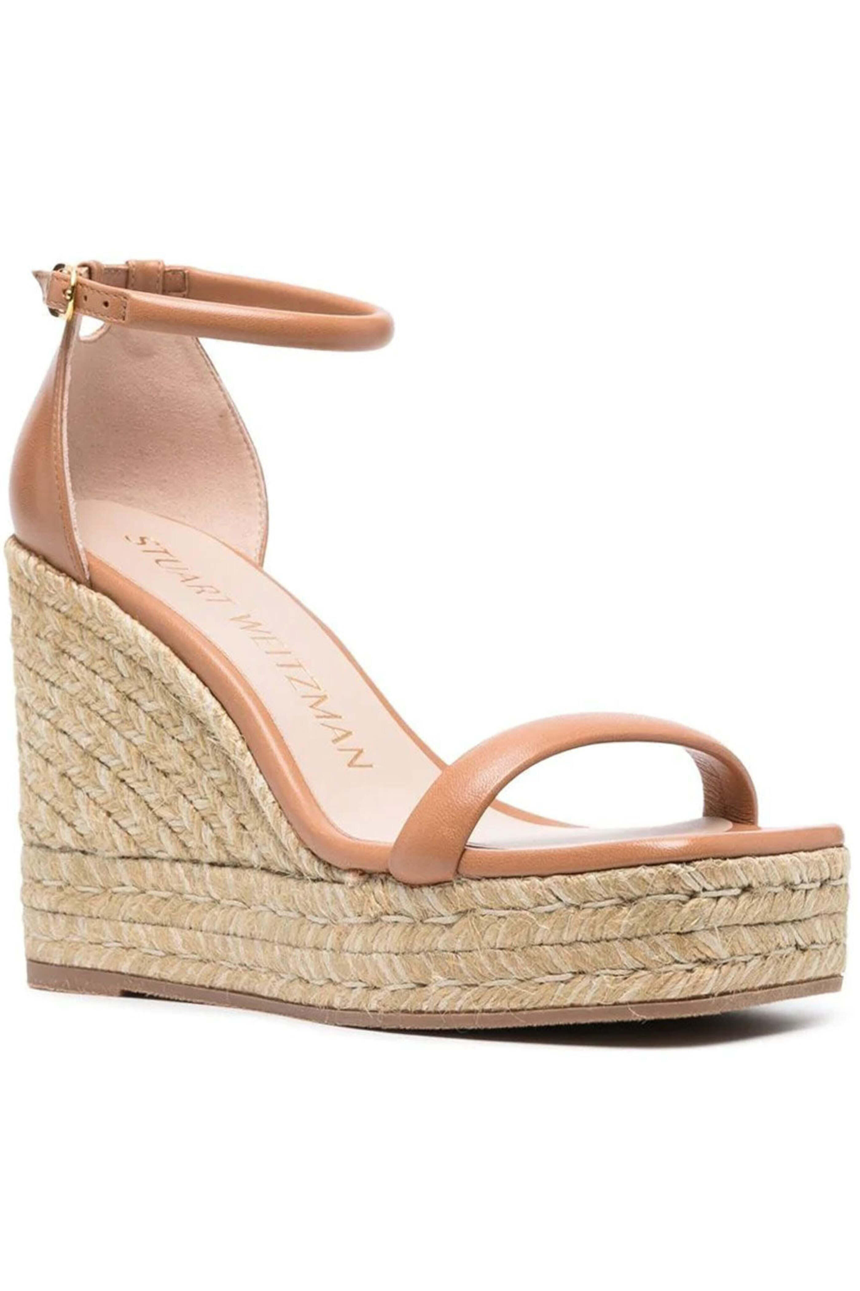 Stuart Weitzman - Nudist Espadrille Wedge in Tan