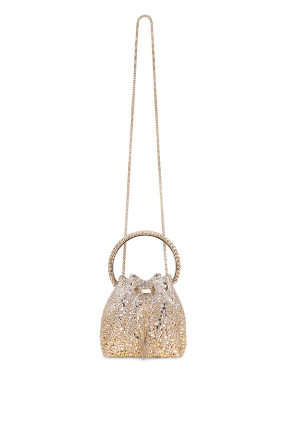 Jimmy Choo Bon Bon Gold & Silver Embellished Top Handle Bag - view 1