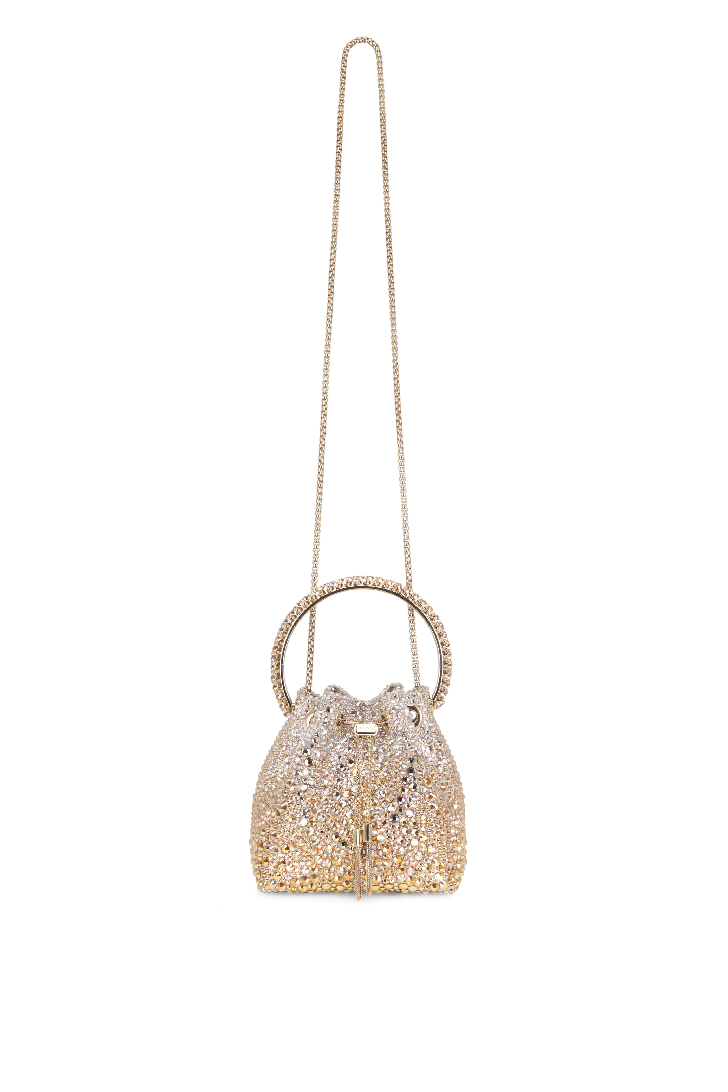 Jimmy Choo - Bon Bon Gold & Silver Embellished Top Handle Bag - view 1