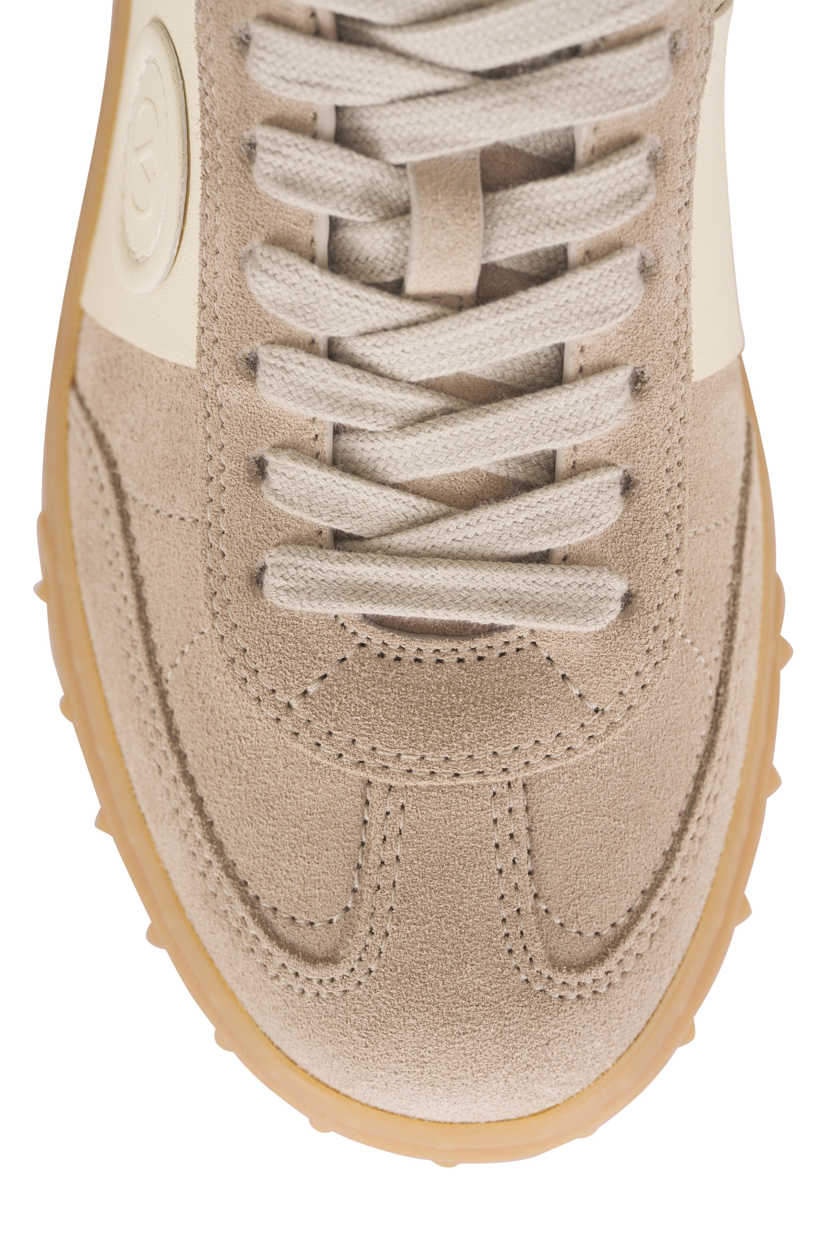 Valentino Garavani - Upvillage Beige Suede Sneaker - view 5