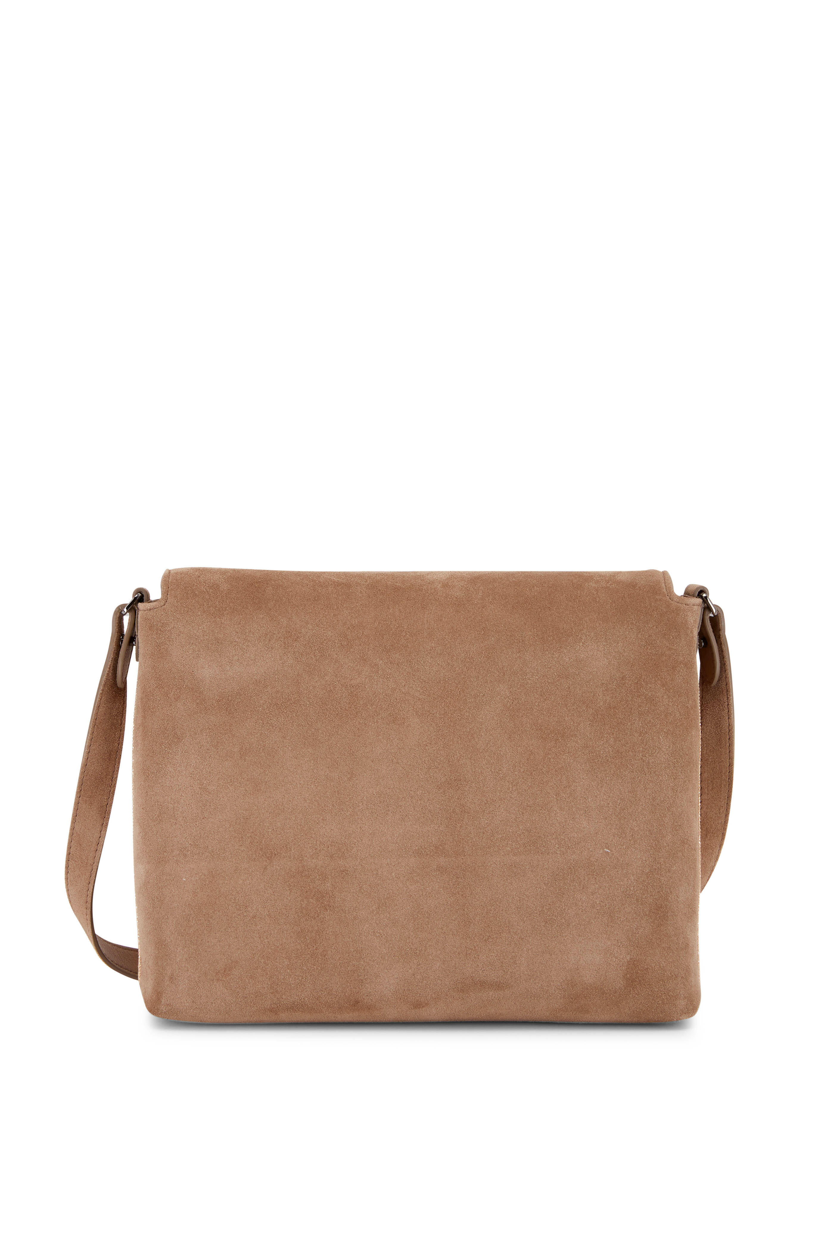 Brunello Cucinelli - Chocolate Suede Full Flap Messenger Bag