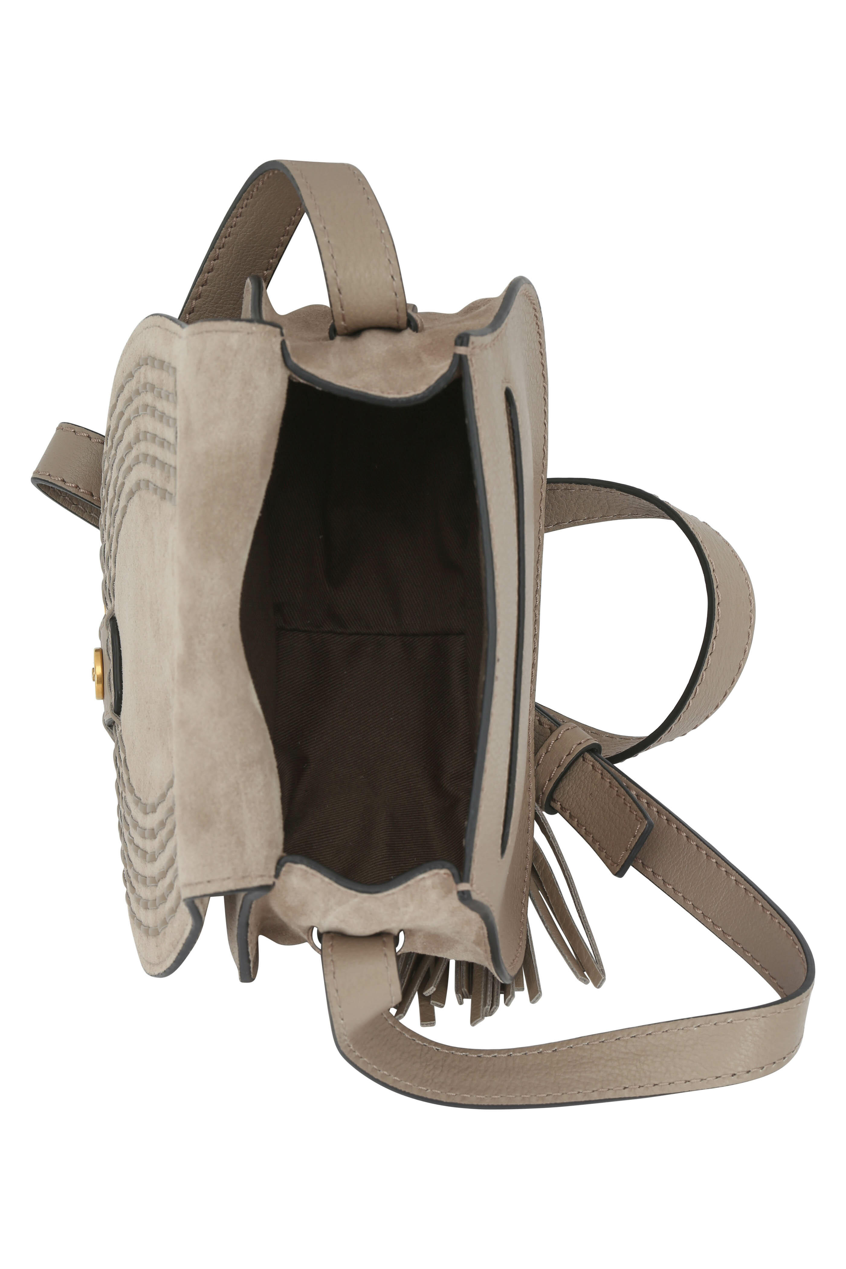 ショルダーバッグ・ポシェット CHLOE SADDLE MARCIE CROSSBODY BAG IN SUEDE Chloe Marcie Flap Saddle Crossbody Bag in Suede | Neiman Marcus