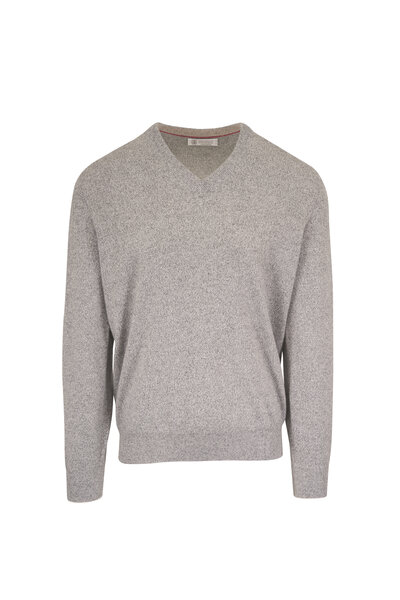 Brunello Cucinelli - Lilac Cashmere Quarter Zip Pullover