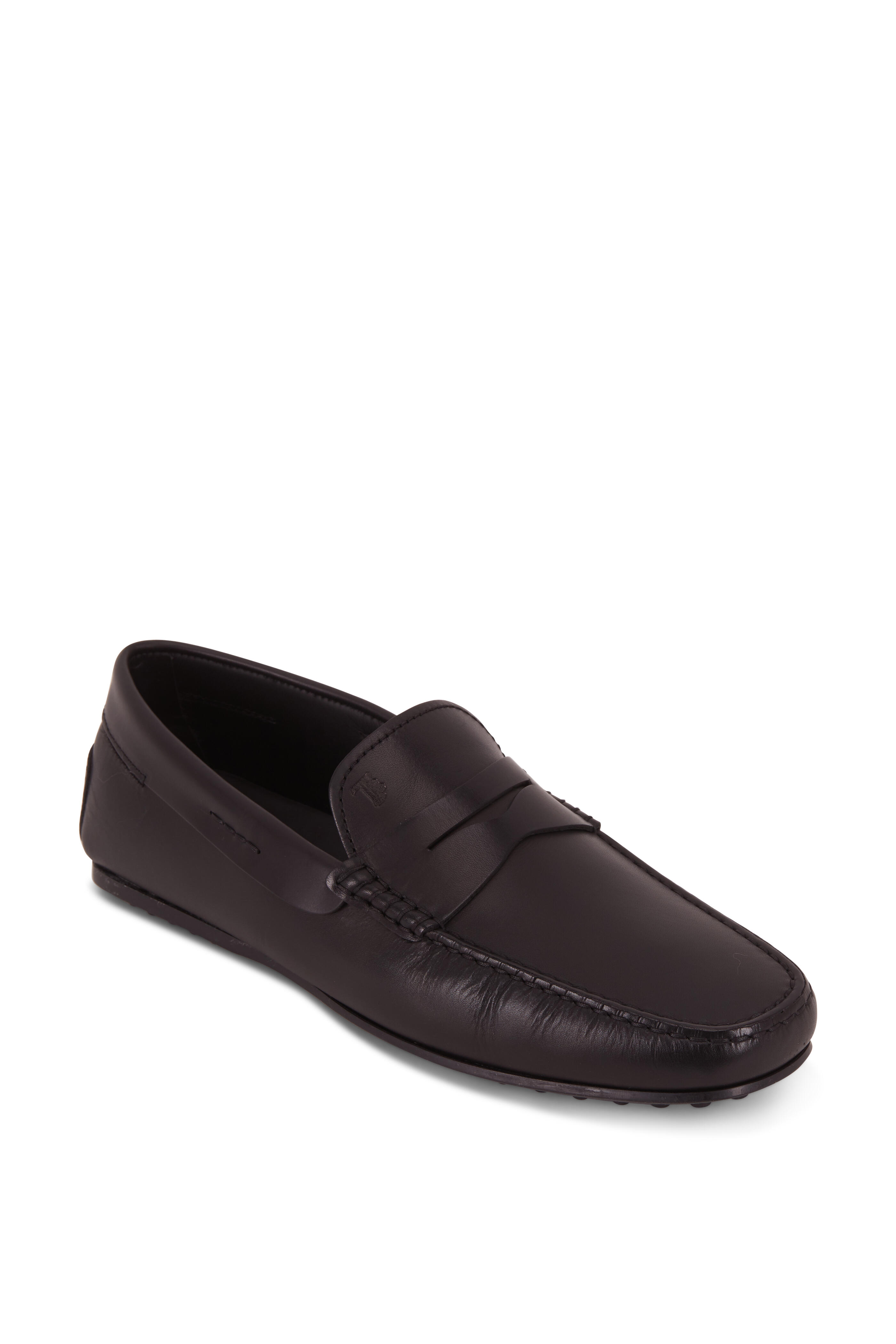 TODS GOMMINI DRIVING LOAFER SHOES IN BLACK TOD main image 2