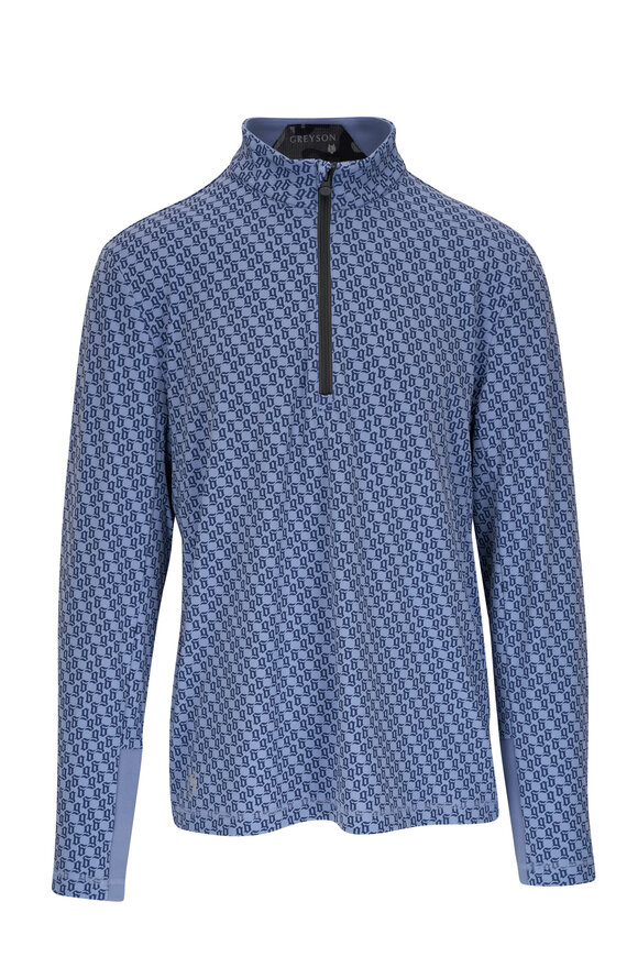 Greyson Men's Monogram Jacquard Quarter Zip