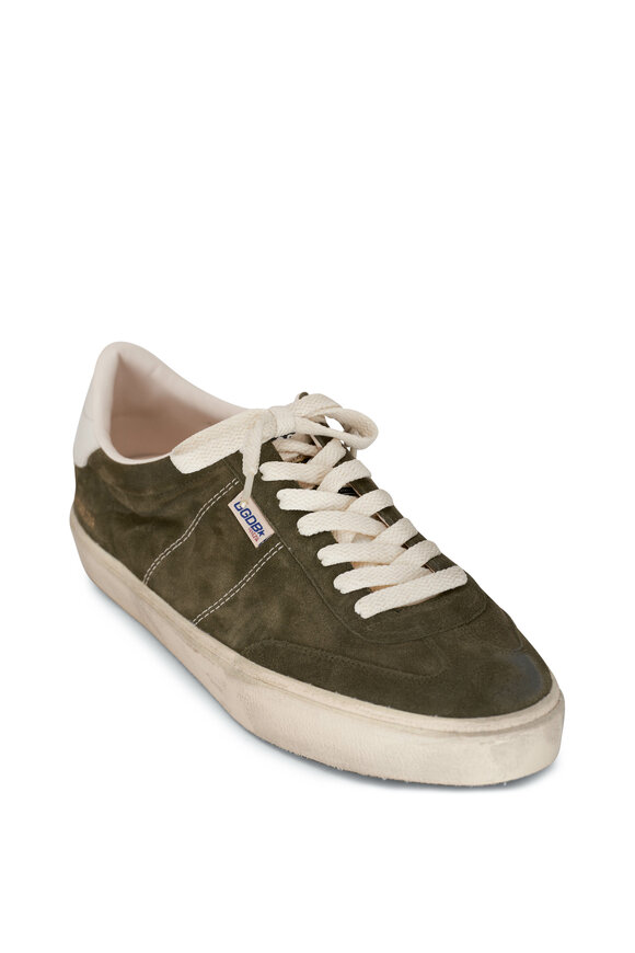 Golden goose hot sale green suede