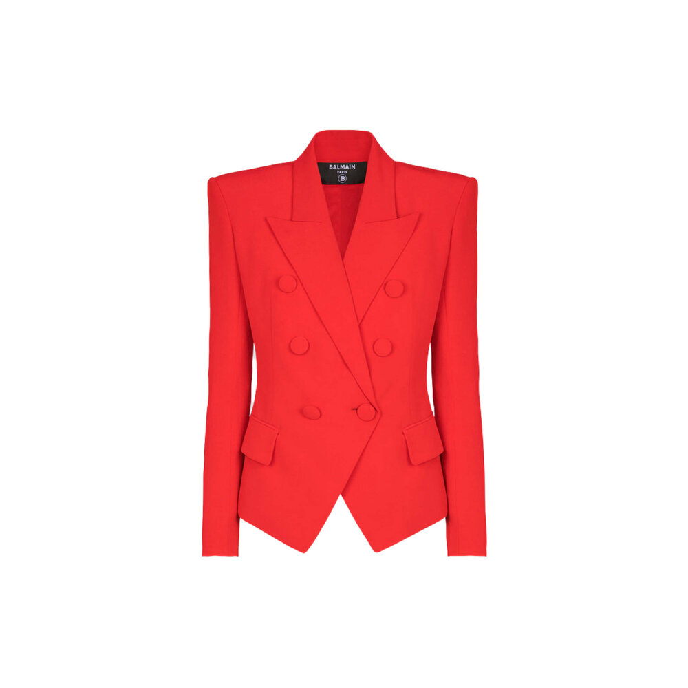 Balmain - Rouge Single Button Blazer | Mitchell Stores
