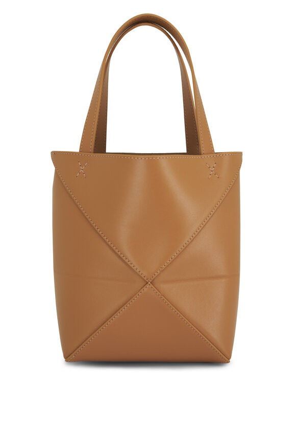 Loewe Mini Puzzle Fold Warm Desert Leather Tote - view 2