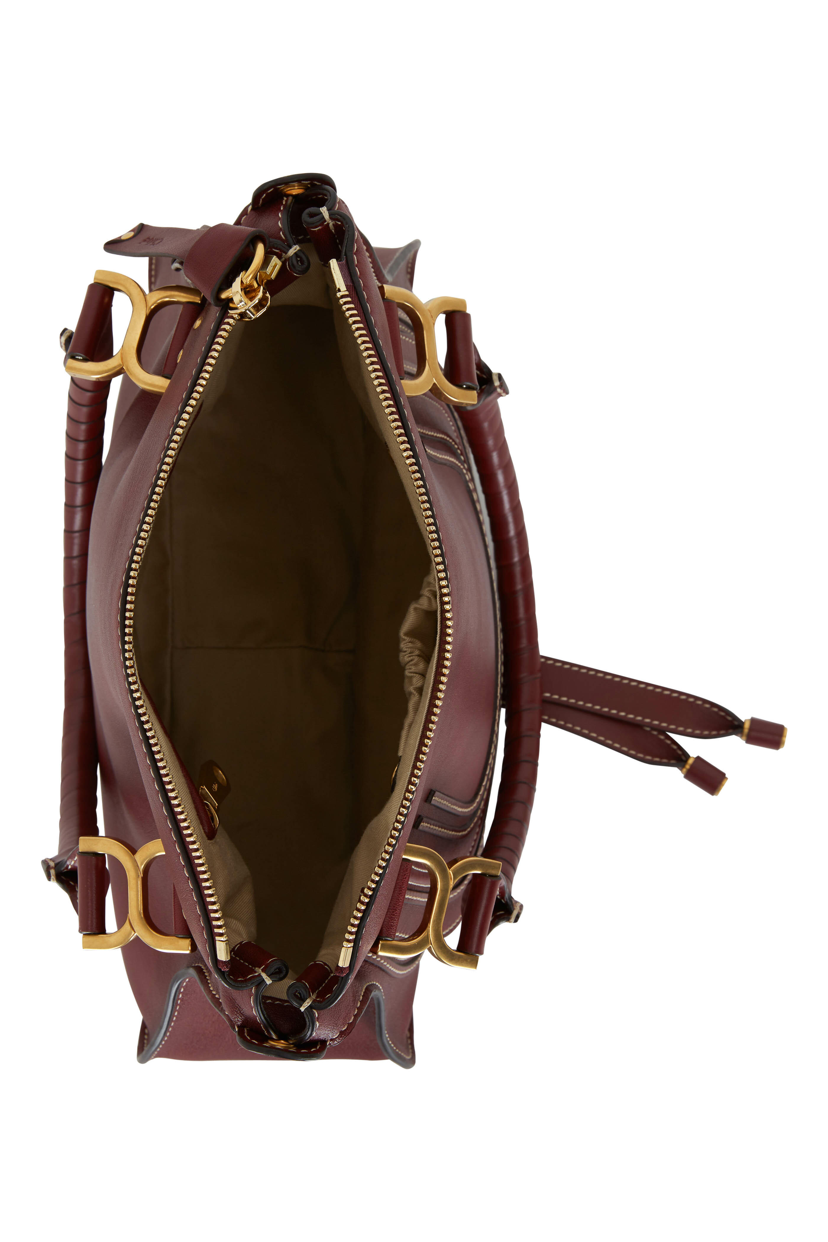 Chloé - Marcie Stormy Red Leather Shoulder Bag