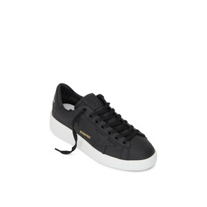 【GOLDEN GOOSE】Pure Star Black Tap Sneakers/全国送料込み Soul Star メンズ バイオベースナッパレザー（ブラック）
