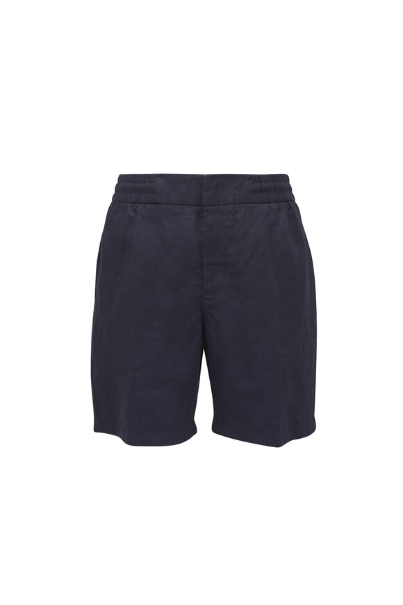Brunello Cucinelli - Navy Bermuda Shorts | Mitchell Stores