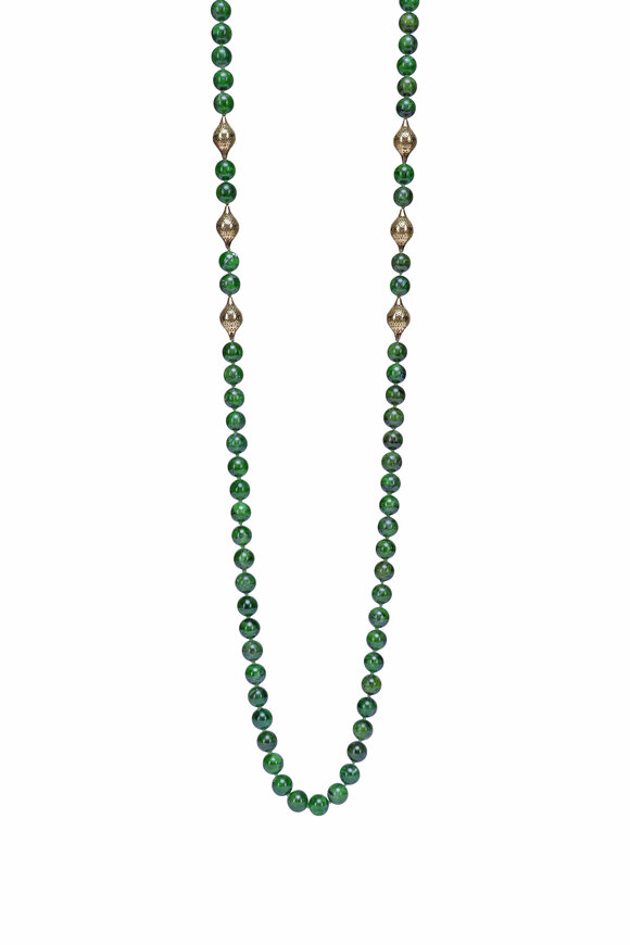 Ray Griffiths Diopside Beaded Necklace