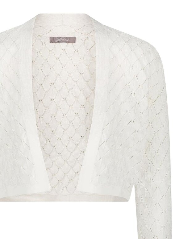 Lela Rose Ivory Pointelle Knit Bolero - view 3