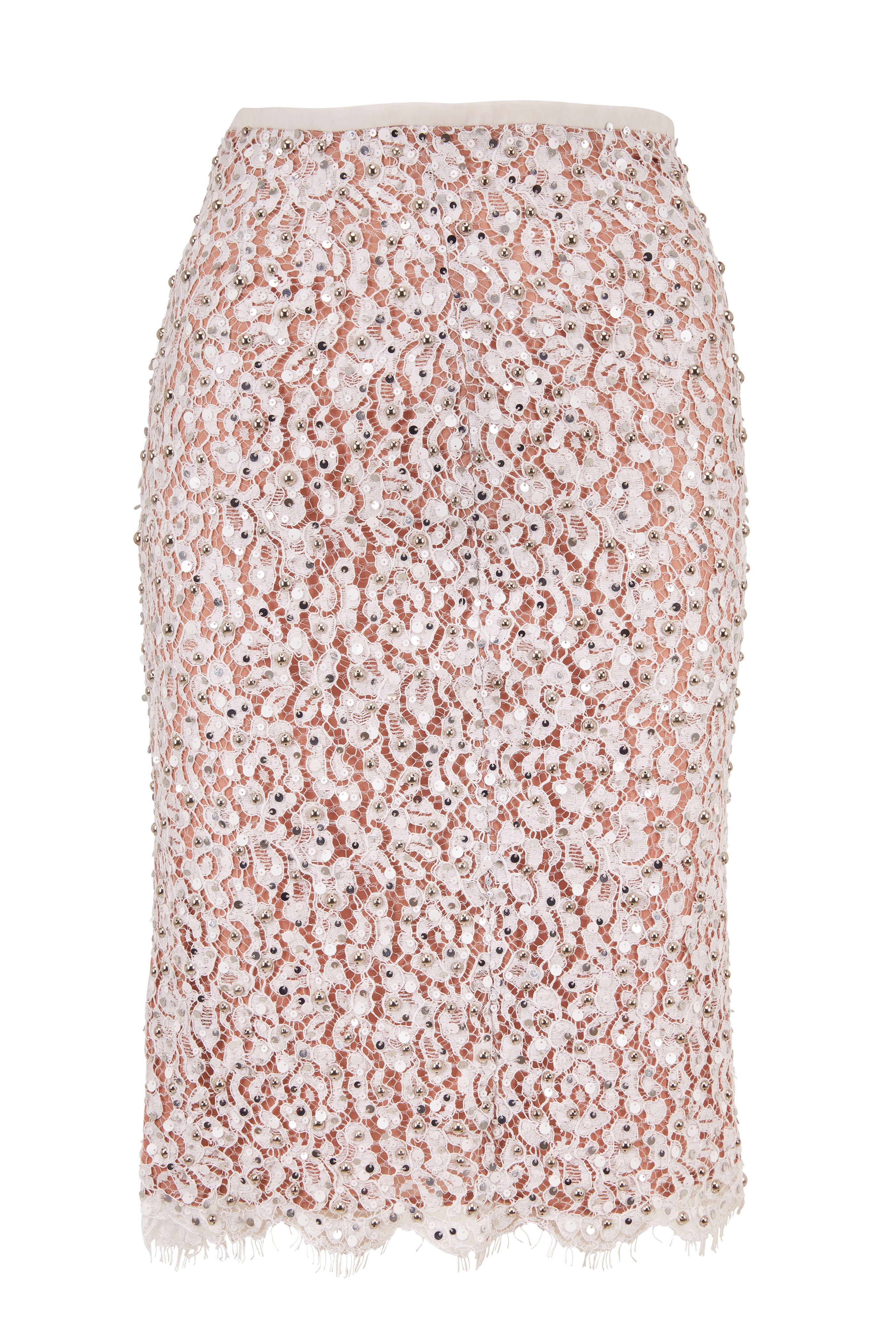 Michael Kors Collection - Optic White Floral Lace