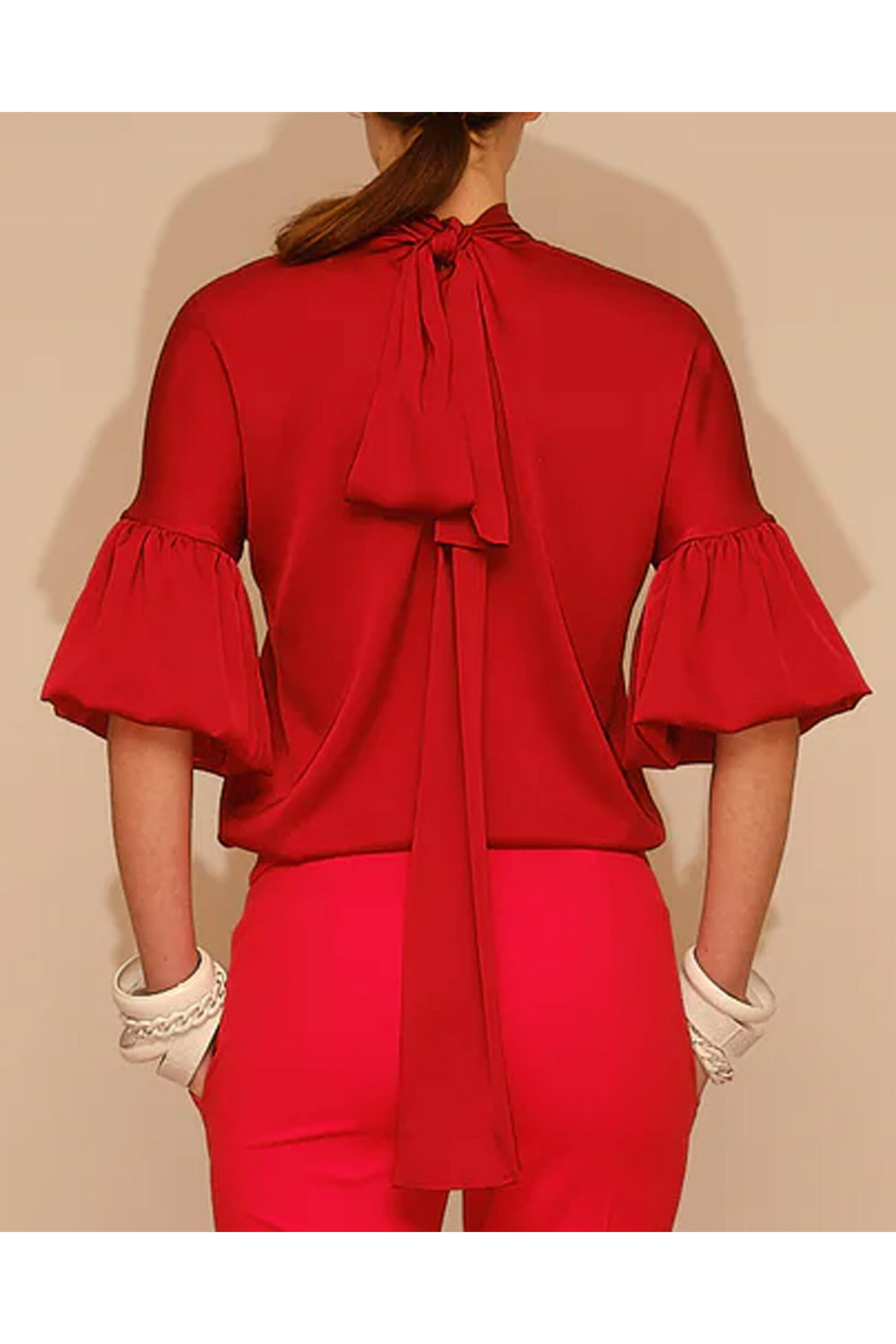 Marie Saint Pierre - Carmin Youla Top