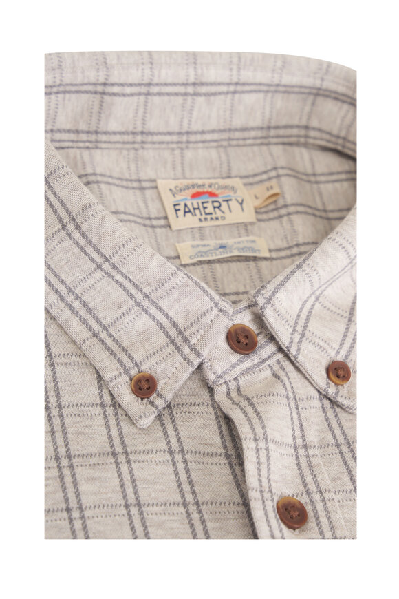 Faherty Brand Sand Isle Check Coastline Knit Shirt - view 2