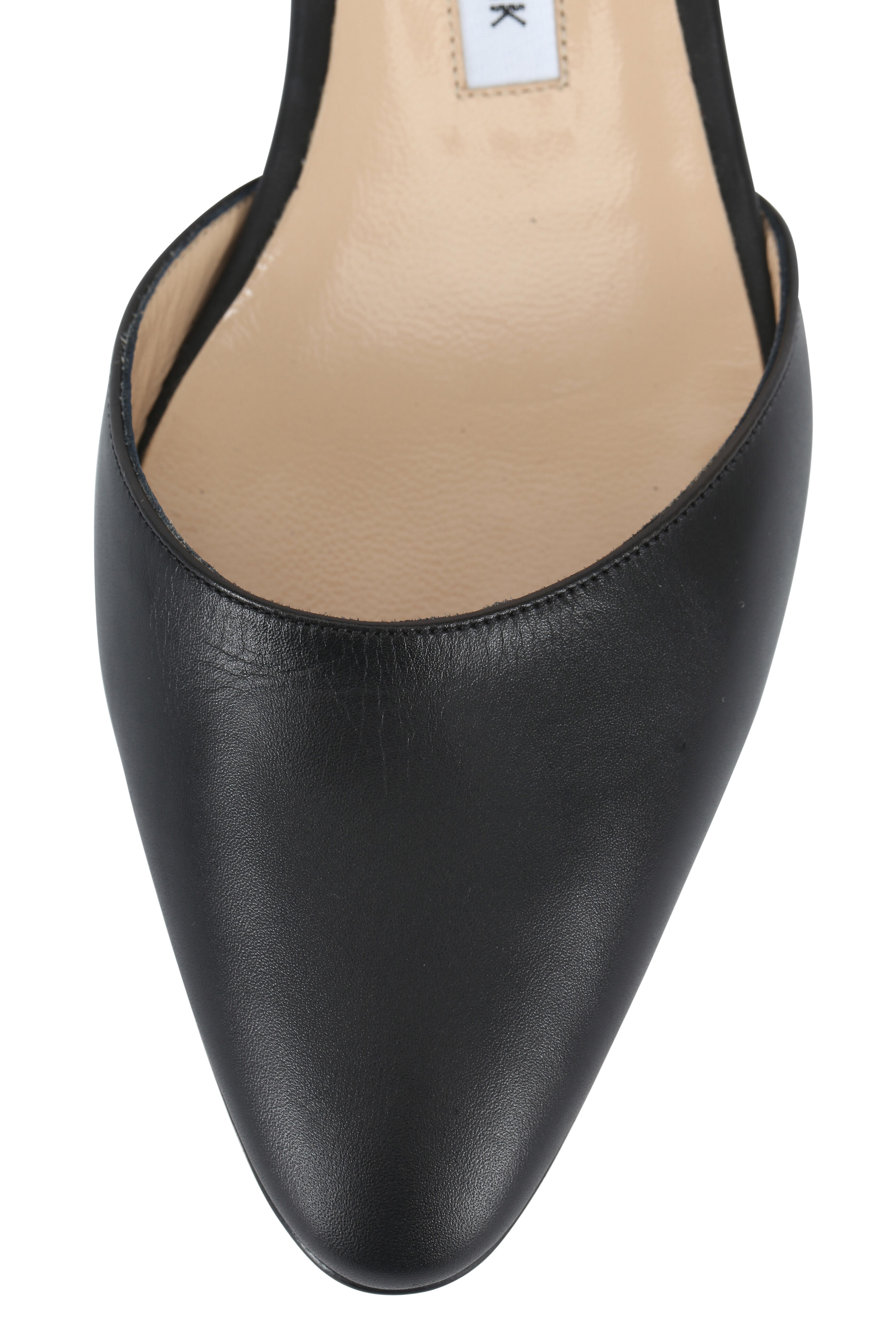 Manolo Blahnik - Aspro Black Calf Leather Pointed Slingback, 30mm