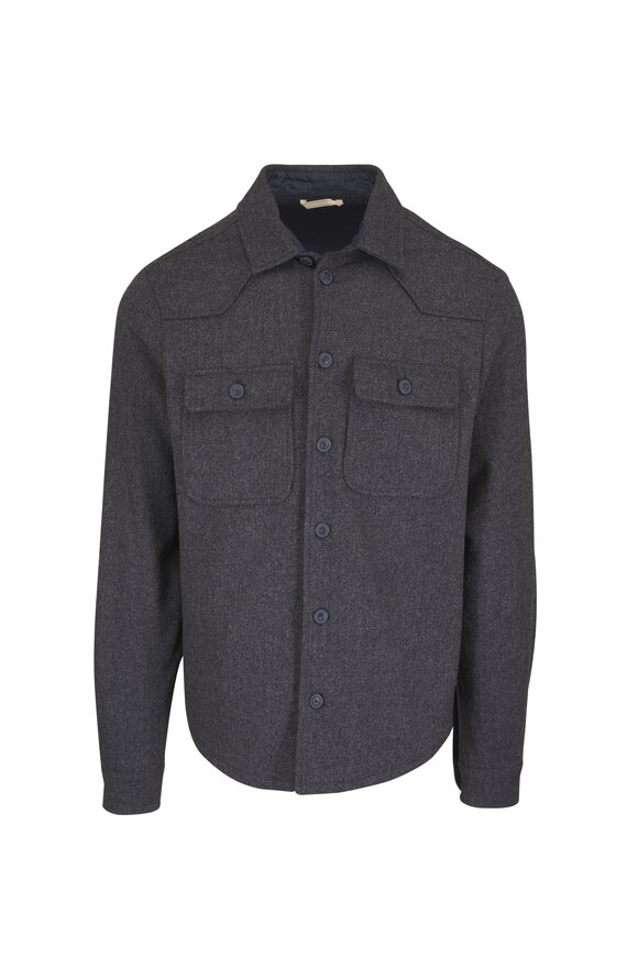Tintoria Medium Gray Overshirt - view 1