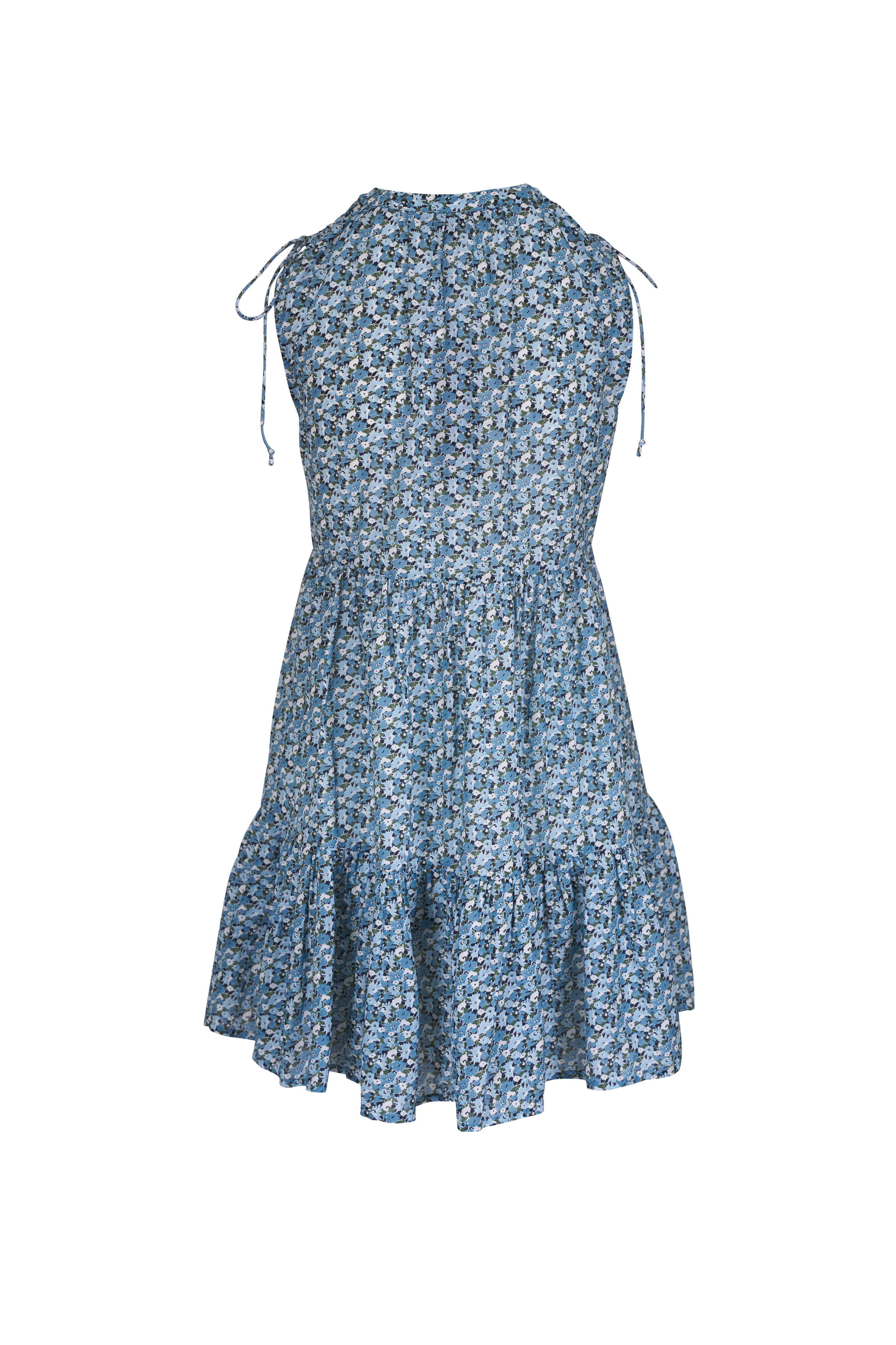 Veronica Beard - Yulianna Lake Mist Multi Floral Mini Dress