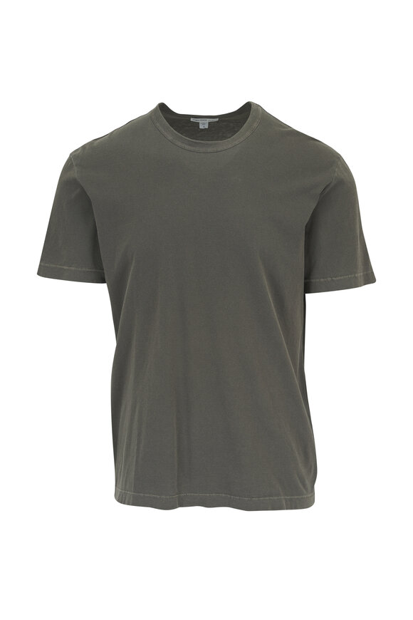 James Perse - Olive Gray Jersey Cotton T-Shirt