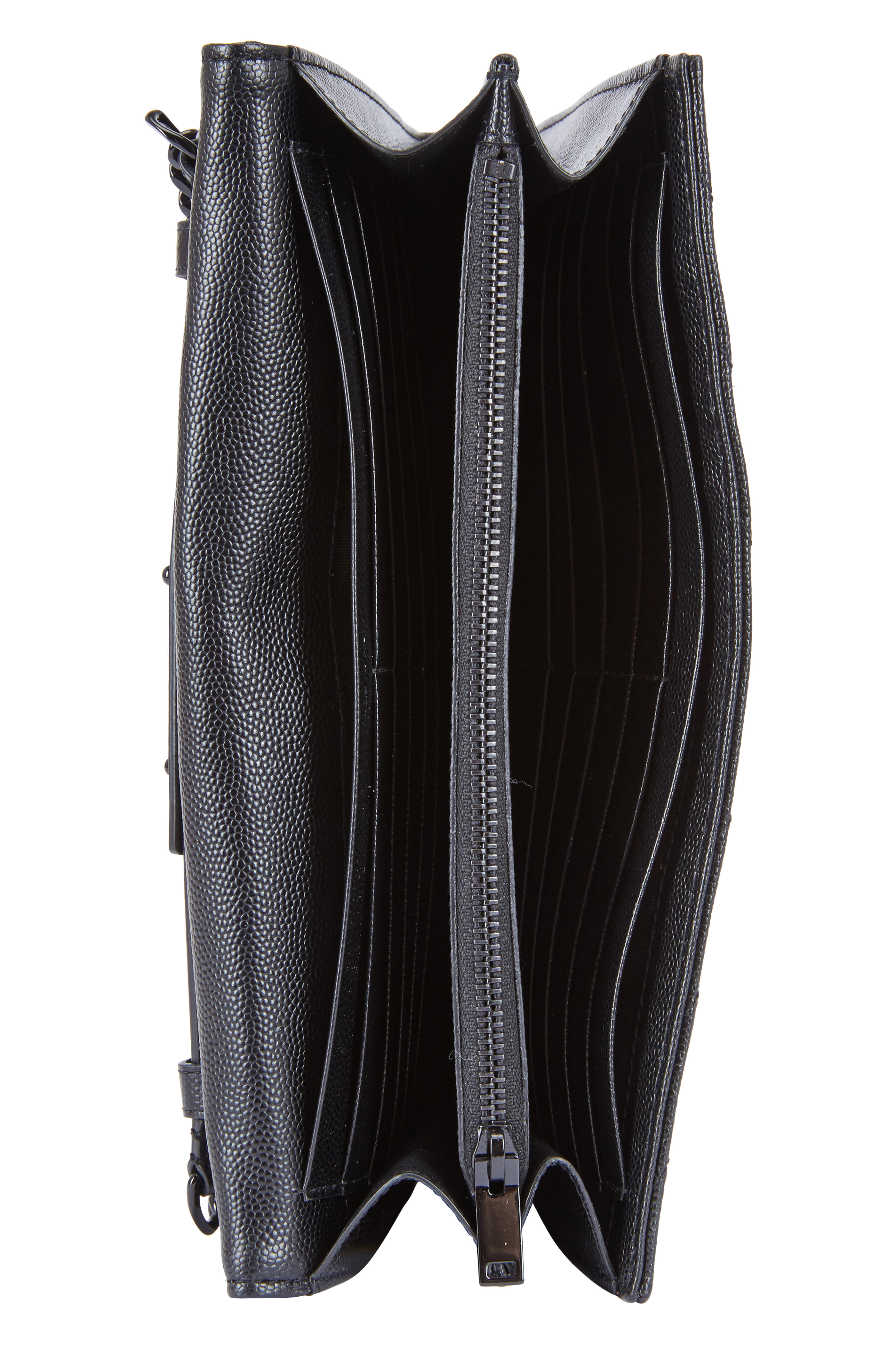 Saint Laurent - Monogram Matelassé Leather Chain Wallet